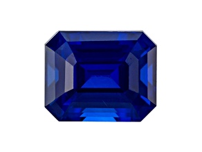 Sapphire Loose Gemstone 5.8x4.7mm Emerald Cut 1.06ct