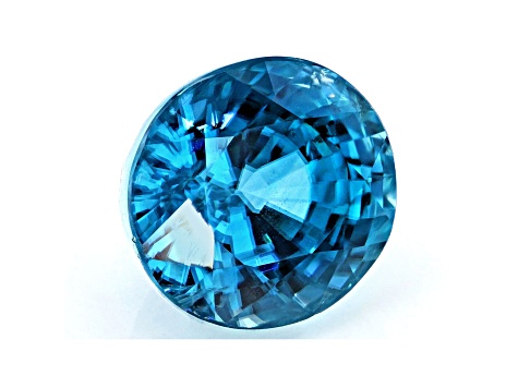 Blue Zircon 6.6x5.9mm Oval 1.95ct