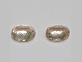 Morganite 14.0x11.7mm Oval Matched Pair 16.56ctw