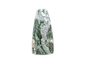 Picture of Canadian Fuchsite 50.5x23.7mm Trapezoid Cabochon Focal Bead