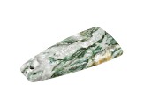 Canadian Fuchsite 50.5x23.7mm Trapezoid Cabochon Focal Bead