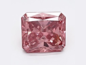 1.31ct Vivid Pink Radiant Cut Lab-Grown Diamond SI1 Clarity IGI Certified