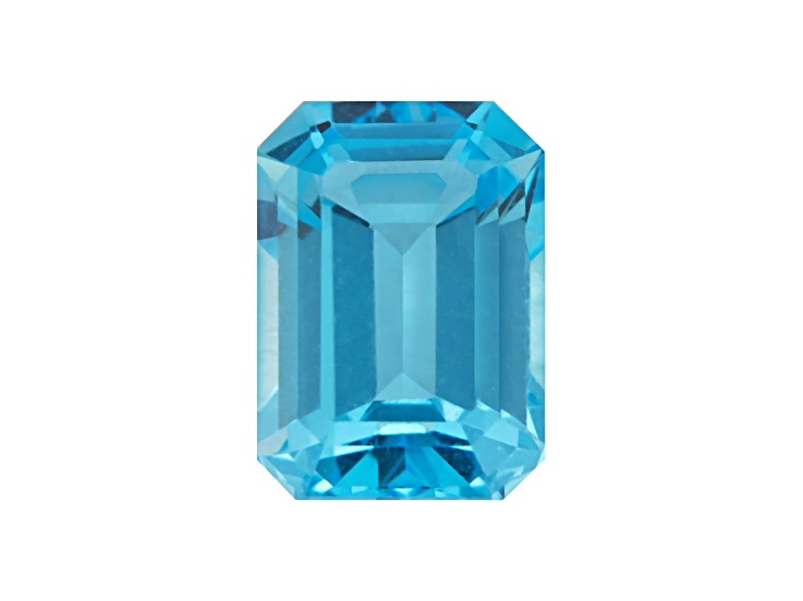 Swiss Blue Topaz 16x12mm Emerald Cut 14.95ct