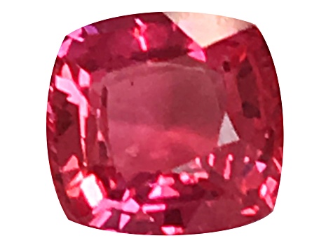 Padparascha Sapphire Loose Gemstone 6.7x6.5mm Cushion 1.56ct