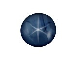 Star Sapphire 5mm Round Cabochon 0.80ct