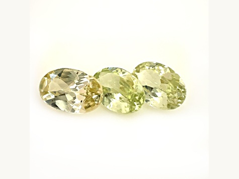 Grossular Garnet 6x4mm Oval Set of 3 1.35ctw