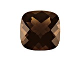 Smoky Quartz 10mm Checkerboard Cushion 4.4ct