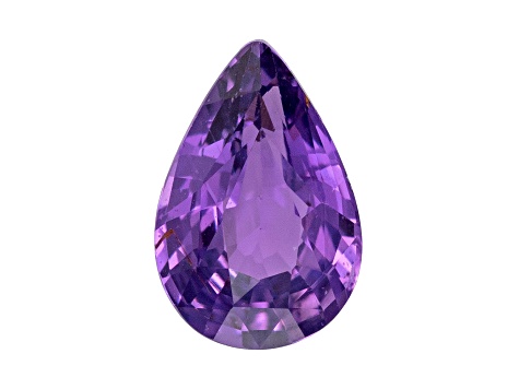 Purple Sapphire Loose Gemstone Unheated 8.2x5.5mm Pear Shape 1.15ct