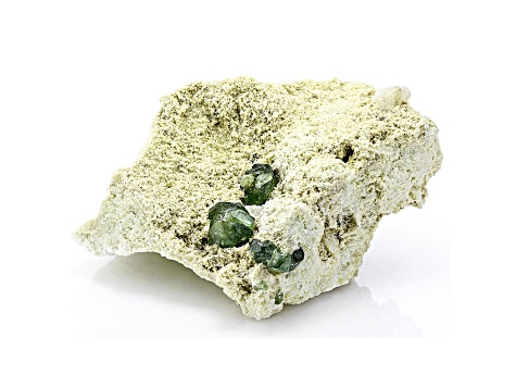 Demantoid in Matrix Mineral Specimen 45.92g approximately 6.93x5.75x3.62cm