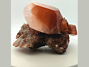 Clear And Chocolate Calcite 5.57x9.50x6.87cm Free - Form Specimen (UV Reactive)