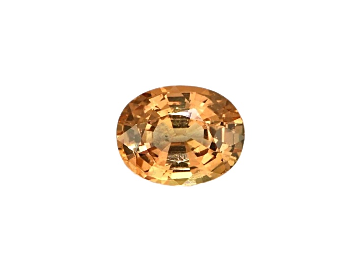 Orange Sapphire 6.5x5.1mm Oval 0.97ct