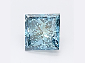 0.84ct Deep Blue Princess Cut Lab-Grown Diamond SI1 Clarity IGI Certified
