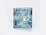 0.84ct Deep Blue Princess Cut Lab-Grown Diamond SI1 Clarity IGI Certified