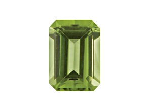 Peridot 5x3mm Emerald Cut 0.35ct