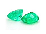 Colombian Emerald 7.2x5.6mm Oval Matched Pair 2.00ctw