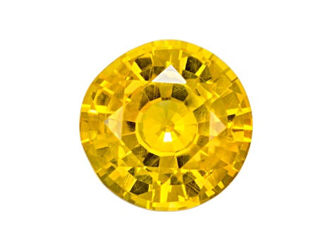 Yellow Sapphire Loose Gemstone 6mm Round 0.95ct