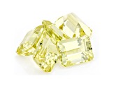 Yellow Apatite 8x6mm Emerald Cut Set of 5 9.00ctw