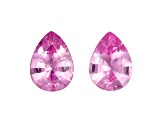 Pink Sapphire 7.5x5.5mm Pear Shape Matched Pair 1.75ctw