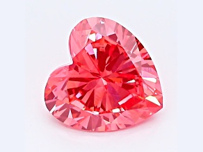 1.06ct Vivid Pink Heart Shape Lab-Grown Diamond SI2 Clarity IGI Certified