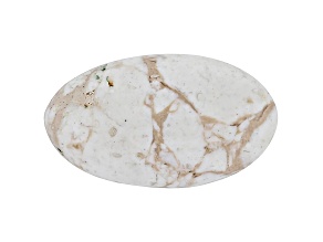 White Horse Agate 23.5x13.5mm Oval Cabochon 14.80ct