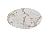 White Horse Agate 23.5x13.5mm Oval Cabochon 14.80ct