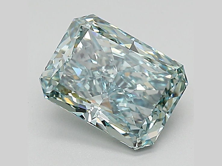 2.72ct Vivid Green Radiant Cut Lab-Grown Diamond SI1 Clarity IGI Certified