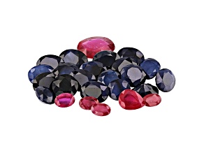 Ruby and Sapphire Mixed Shape Parcel 50.00ctw