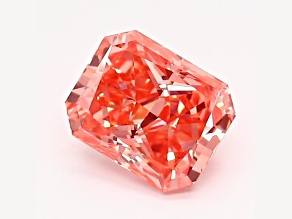 1.08ct Intense Pink Radiant Cut Lab-Grown Diamond VS2 Clarity IGI Certified