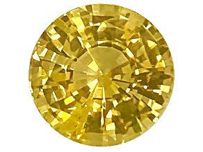 Yellow Sapphire Loose Gemstone 7.8mm Round 2.53ct