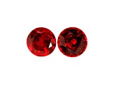 Ruby 5.1mm Round Matched Pair 0.75ctw