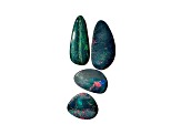 Opal on Ironstone Free-Form Doublet Set of 4 8.52ctw