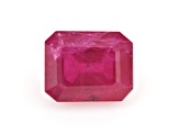 Ruby Unheated 8.8x7mm Emerald Cut 3.02ct