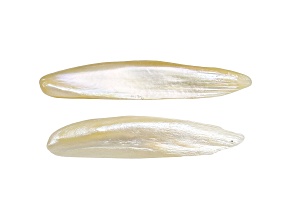 Natural Tennessee Freshwater Pearl Wing Shape Pair 6.25ctw