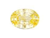 Yellow Sapphire Loose Gemstone Unheated 10.32x7.21mm Oval 3.54ct