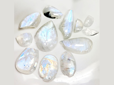 Moonstone Chipped Mixed Shape Cabochon Parcel 136.40ctw