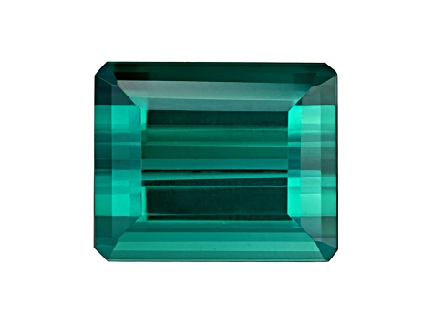 Bluish Green Tourmaline 10.5x8.6mm Emerald Cut 5.24ct