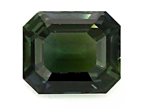 Green Sapphire Unheated 10x8.4mm Emerald Cut 4.82ct