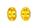 Yellow Sapphire 6.5x4.5mm Oval Matched Pair 1.42ctw