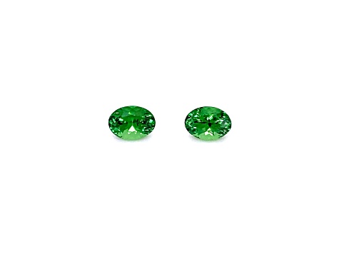 Tsavorite 7x5.03mm Oval Matched Pair 2.18ctw