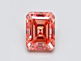 1.56ct Vivid Pink Emerald Cut Lab-Grown Diamond VS2 Clarity IGI Certified