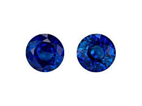 Sapphire 5.4mm Round Matched Pair 1.52ctw