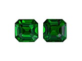 Tsavorite 5.4mm Emerald Cut Matched Pair 2.03ctw