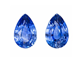 Sapphire 9.1x6.1mm Pear Shape Matched Pair 3.19ctw