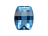 Swiss Blue Topaz10x8mm Barrel Shape Roll Top 3.60ct