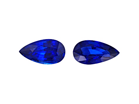 Sapphire 16.5x9mm Pear Shape Matched Pair 16.32ctw