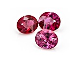 Pink Sapphire 4.0x3.5mm Oval Set of 3 0.92ctw