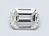 1.5ct Natural White Diamond Emerald Cut, G Color, SI1 Clarity, GIA Certified