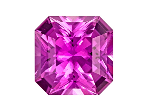 Pink Sapphire Loose Gemstone Unheated 7.1x7.09mm Radiant Cut 1.76ct
