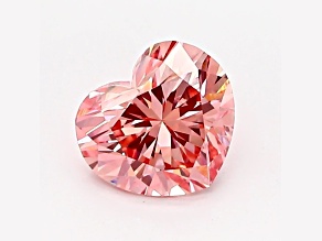 0.75ct Intense Pink Heart Shape Lab-Grown Diamond SI1 Clarity IGI Certified