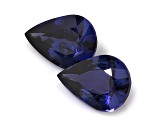 Blue Sapphire 7.5x5.5mm Pear Shape Matched Pair 1.93ctw